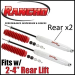 Rancho RS5000X Rear Shocks Absorbers Pair 1970-79 Ford F-100 2WD/4WD W/2-4" Lift. Fixed Price $154.95.