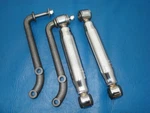 F100 Style Upper Mounts & Pete Jakes #1084C Chrome Shocks 1932 Model. Fixed Price $242.00.