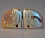 1941 Ford Super Deluxe Bumper End Guards Original Pair Front Rear '42. Fixed Price $155.00.