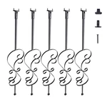 Uimoso Metal Deck Balusters 5 Pack 44'' Steel Spindles W/ Shoes Screw Shape. Fixed Price $59.99.