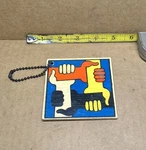Vintage 1986 Social Justice & Equal Rights Movement Handy-j Circle Jerk Keychain. Fixed Price $25.00.