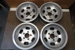 American Dragmaster Slot 4-3/4 Wheels 14X6 Vintage Aluminum 60S Mag Rims Set. Fixed Price $599.99.