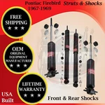 Monroe Oem Front & Rear Shocks For 1967-1969 Pontiac Firebird Lifetime Warranty. Fixed Price $207.98.