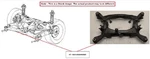 Rear Crossmember Subframe Oem 2014 Nissan Maxima 554009N02A. Fixed Price $175.00.